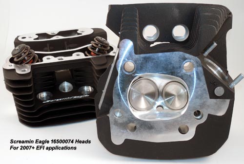 Screamin Eagle 16500074 Heads for Harley Davidson XL Sportster and Buell Models