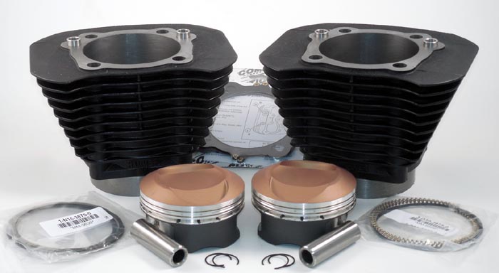 Axtell 90 Cubic Inch Kit for Harley Davidson XL Sportster or Buell with Ductile Iron Cylinders and 30 Degree Reverse Dome Pistons